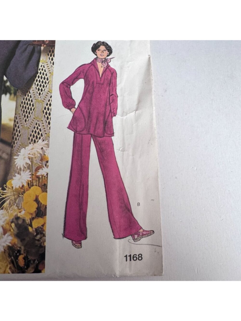 Vogue Sewing Pattern 1168 Dress Tunic Top Pants 1970s Stan Herman Size 14 Uncut - Picture 3 of 12